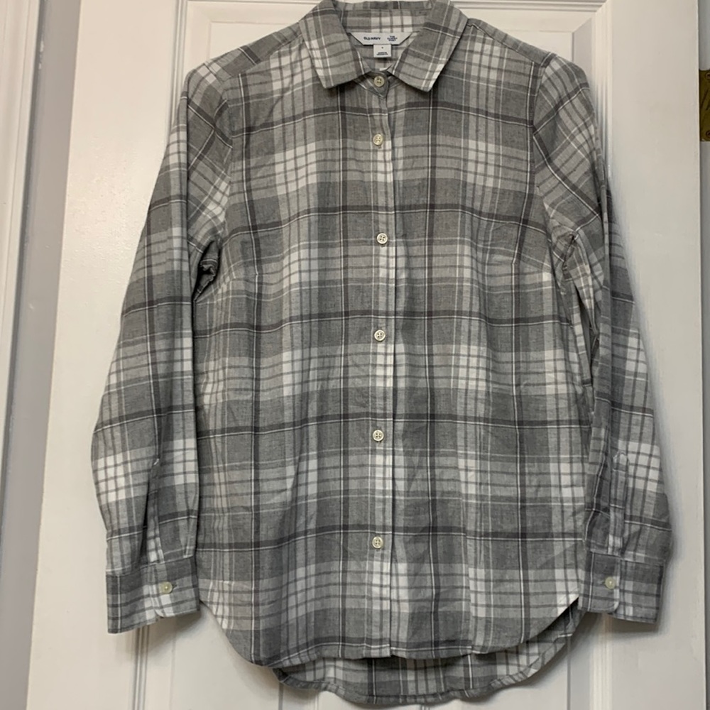 NWT The Classic Shirt Old Navy S long sleeve button down flannel